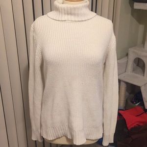 Forever 21 Off White Turtleneck Sweater